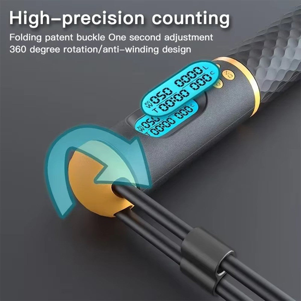 Cordless Jump Rope Digital Skipping Rope Smart Counter Fitness Jump Workout UK