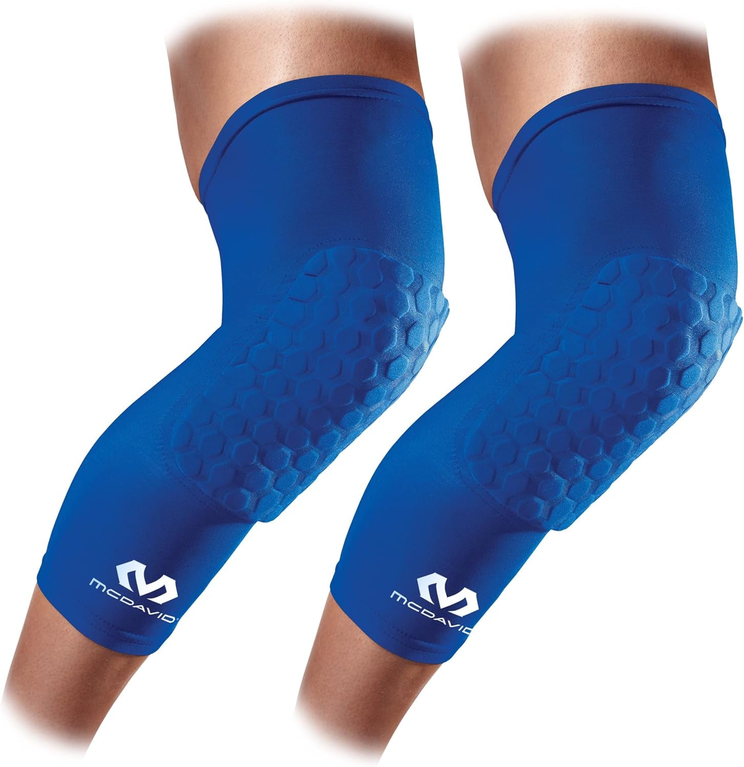 Knee Compression Sleeves:  Hex Knee Pads Compression Leg Sleeve for Basketball, Volleyball, Weightlifting, and More - Pair of Sleeves