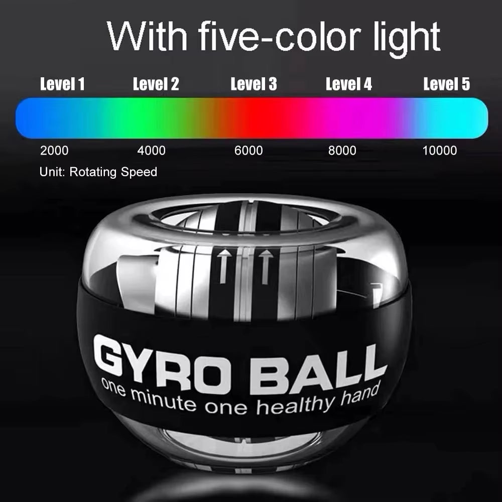 New 100Kg Self Starting Men'S Grip Ball Arm Strength Wrist Metal Silent Centrifugal Fitness Wrist Strength Device