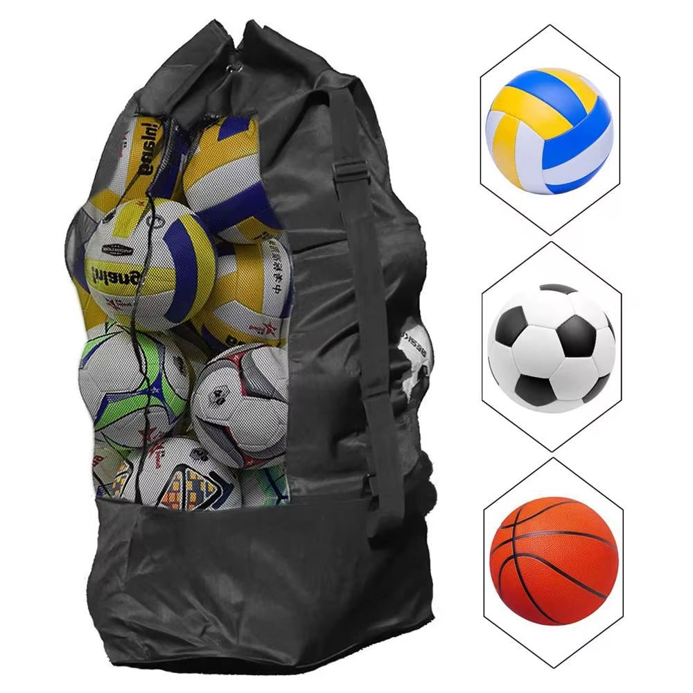 Single Shoulder Ball Bag Large Capacity Soccer Basketball Volleyball Bag Single Shoulder Net Bag for Sporting Accessories