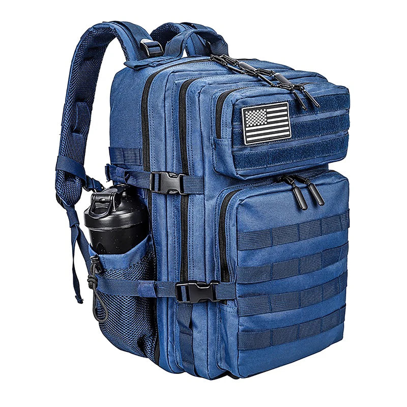 45L Tactical Backpack for Men and Women Large Athlete Gym Bag Outdoor Sports Hiking Survival Rucksack with Bottle Holder