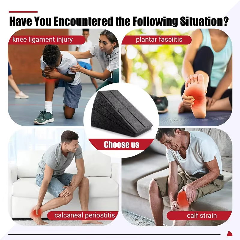 3Pcs/Set Squat Wedge Block Adjustable Non-Slip Squat Ramp Deadlift Wedge Calf Stretcher Slant Board Strength for Squat Deadlift