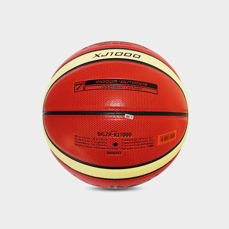 Basketball Ball XJ1000 Official Size 7/6/5 PU Leather for Outdoor Indoor Match Training Men Women Teenager Baloncesto