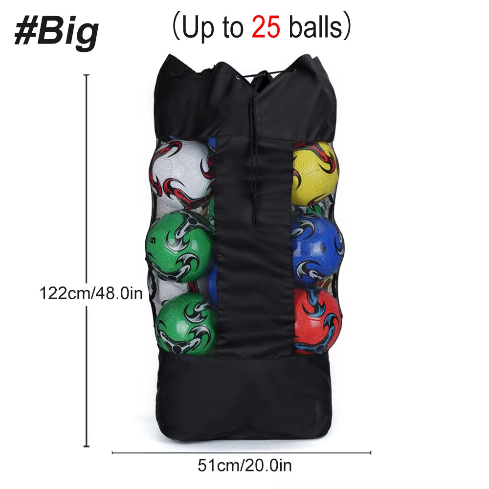 Single Shoulder Ball Bag Large Capacity Soccer Basketball Volleyball Bag Single Shoulder Net Bag for Sporting Accessories