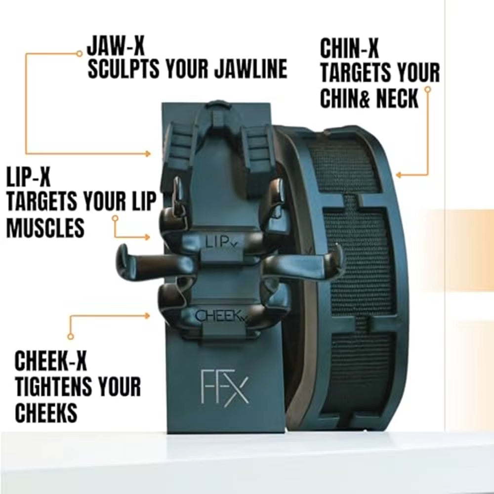FACE SCULPTING GYM -4 Tools Working Out over 60 Face Muscles/Face Lift in a Box/Fully Sculpt Your Cheeks, Neck, Jowls, Jawline,