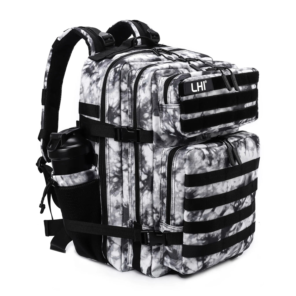 45L Tactical Backpack for Men and Women Large Athlete Gym Bag Outdoor Sports Hiking Survival Rucksack with Bottle Holder